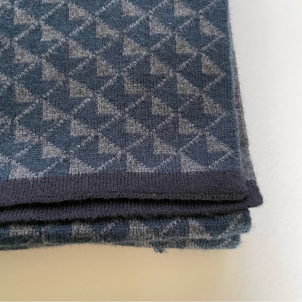 Ted Baker Gray And Blue Scarf